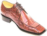 MEN'S LIGHT BROWN ALLIGATOR LEATHER/SKIN SHOES DRESS SHOES
