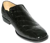 CUSTOM HANDMADE BLACK ALLIGATOR MENS SHOES
