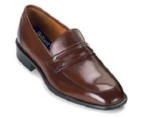 CUSTOM MADE SHINNY BROWN LEATHER MENS SHOES